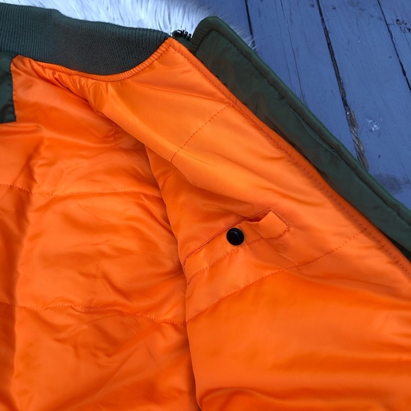 Zero Foxtrot Gear Retro Skull Rhodie Camo Green Bomber Jacket Mens size XL NWOT - Picture 9 of 11